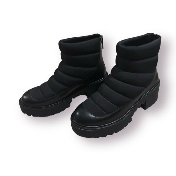 Stella Luna Gothcore Ankle Boot Whimsigoth Puff Paddy Womens Size 7‎ Black/Gold - Picture 1 of 10